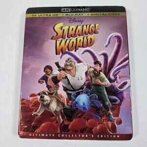 Brand New Sealed Strange World 4K UHD & Blu-ray W/ Slipcover Ultimate Edition